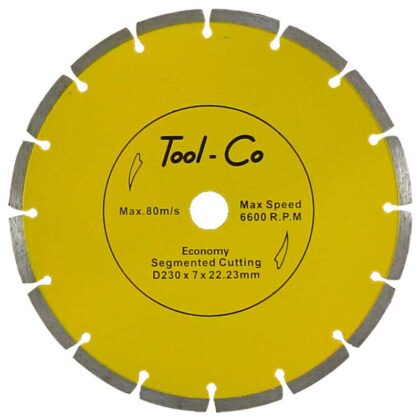 SEGMENTED YELLOW BS230DA 230 x 2.4 x 10 x 22.23mm