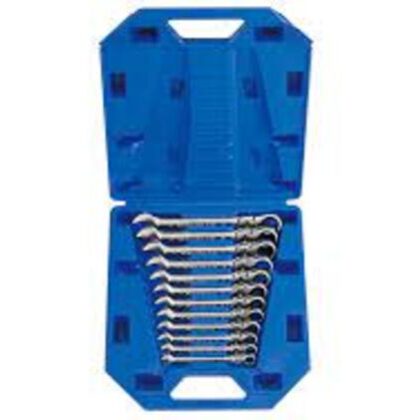 KING TONY RATCHET SPANNER SET FLATEX HEAD 8 19MM | 13012MR