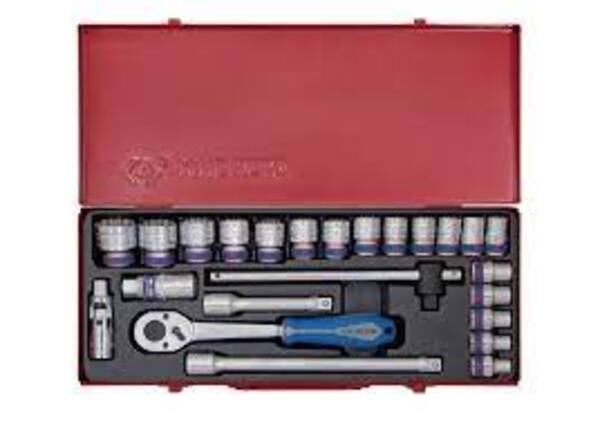 KING TONY SOCKET SET 24PC 1/2″ 8 32MM 12P | 4028MR