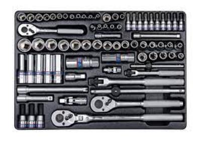KING TONY SOCKET SET COMBINATION 1/4″ AND 3/8″ 75PC | 9 5575MR