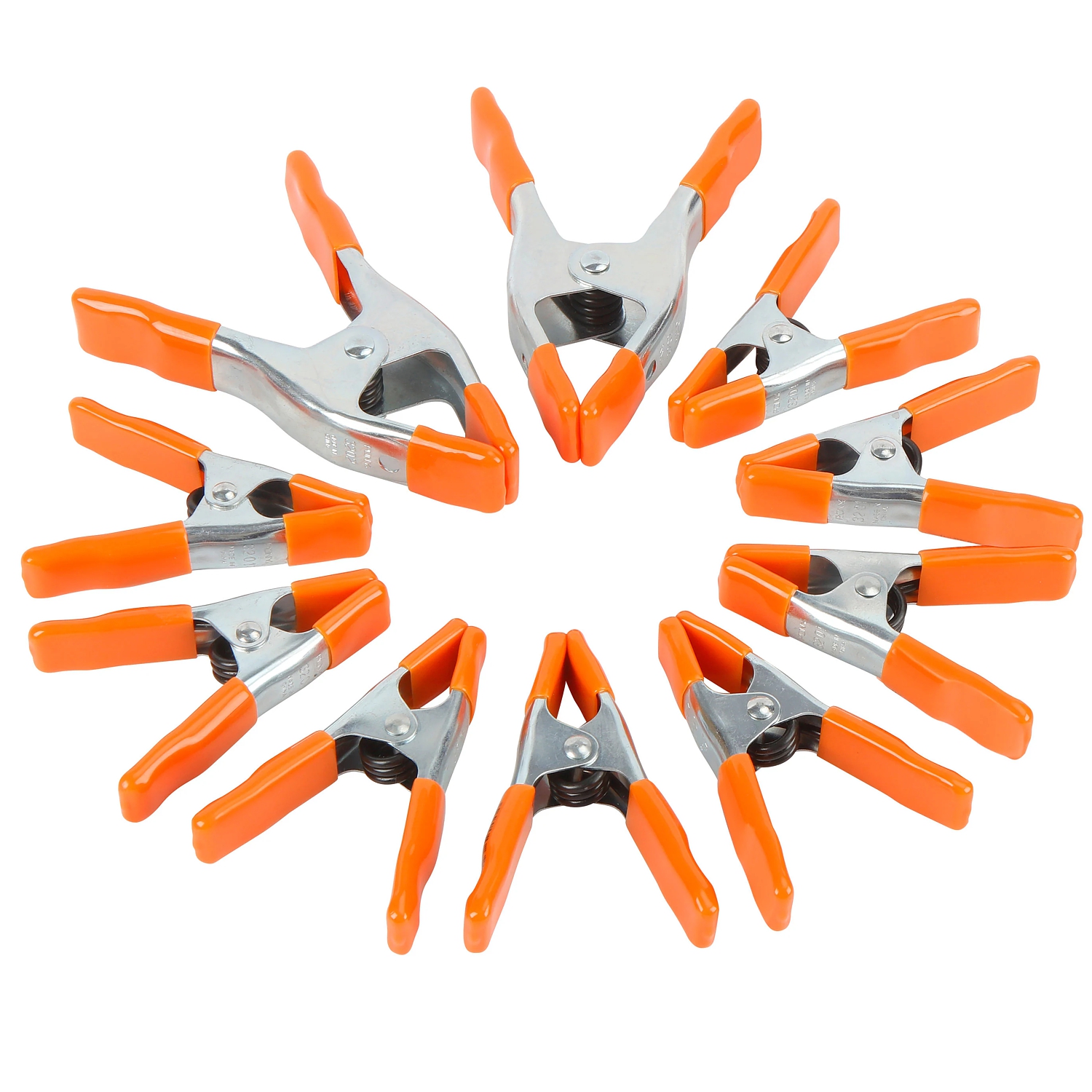 PONY 10PC STEEL SPRING CLAMP SET 8X1"20MM & 2X2"50MM - AC93201