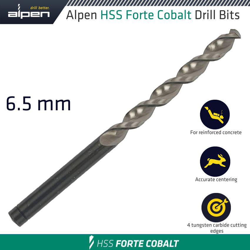 ALPEN - HSS FORTE COBALT DRILL BIT 6MM ALP18306