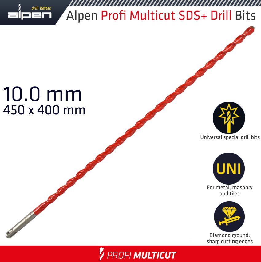 ALPEN - PROFI MULTICUT SDS+ SHANK PLW 10 X 450 ALP579010