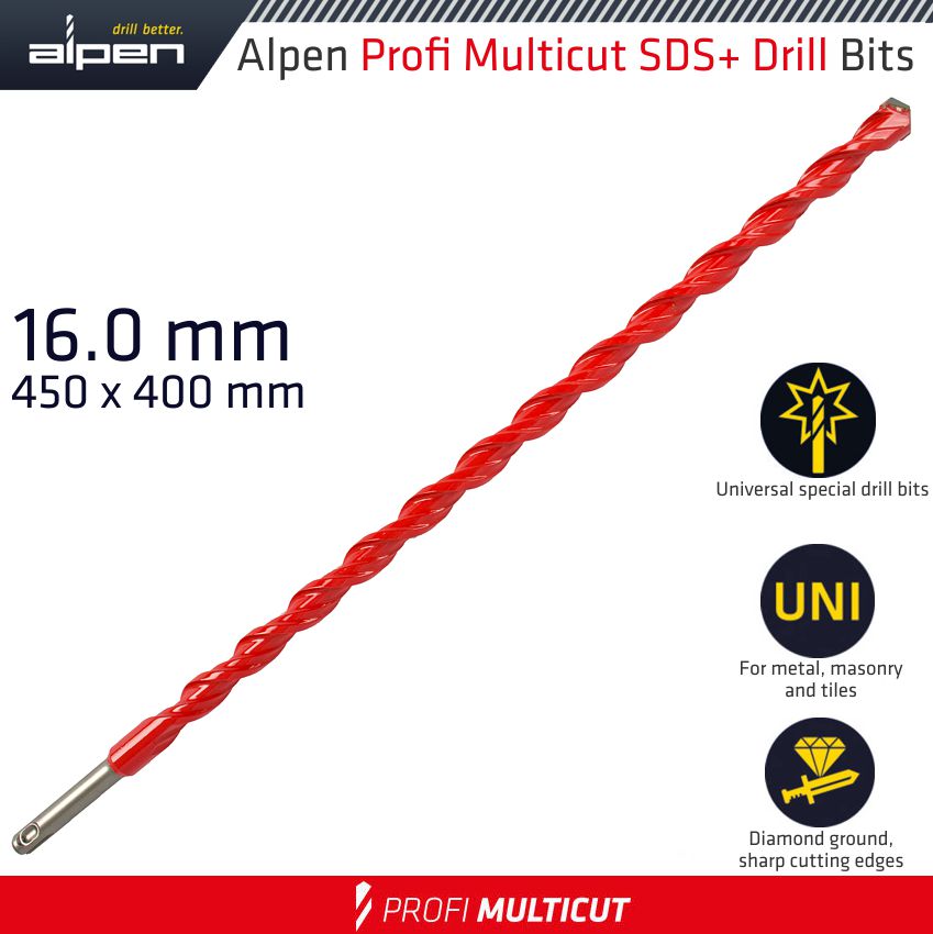 ALPEN - PROFI MULTICUT SDS+ SHANK PLW 16 X 450 ALP579016