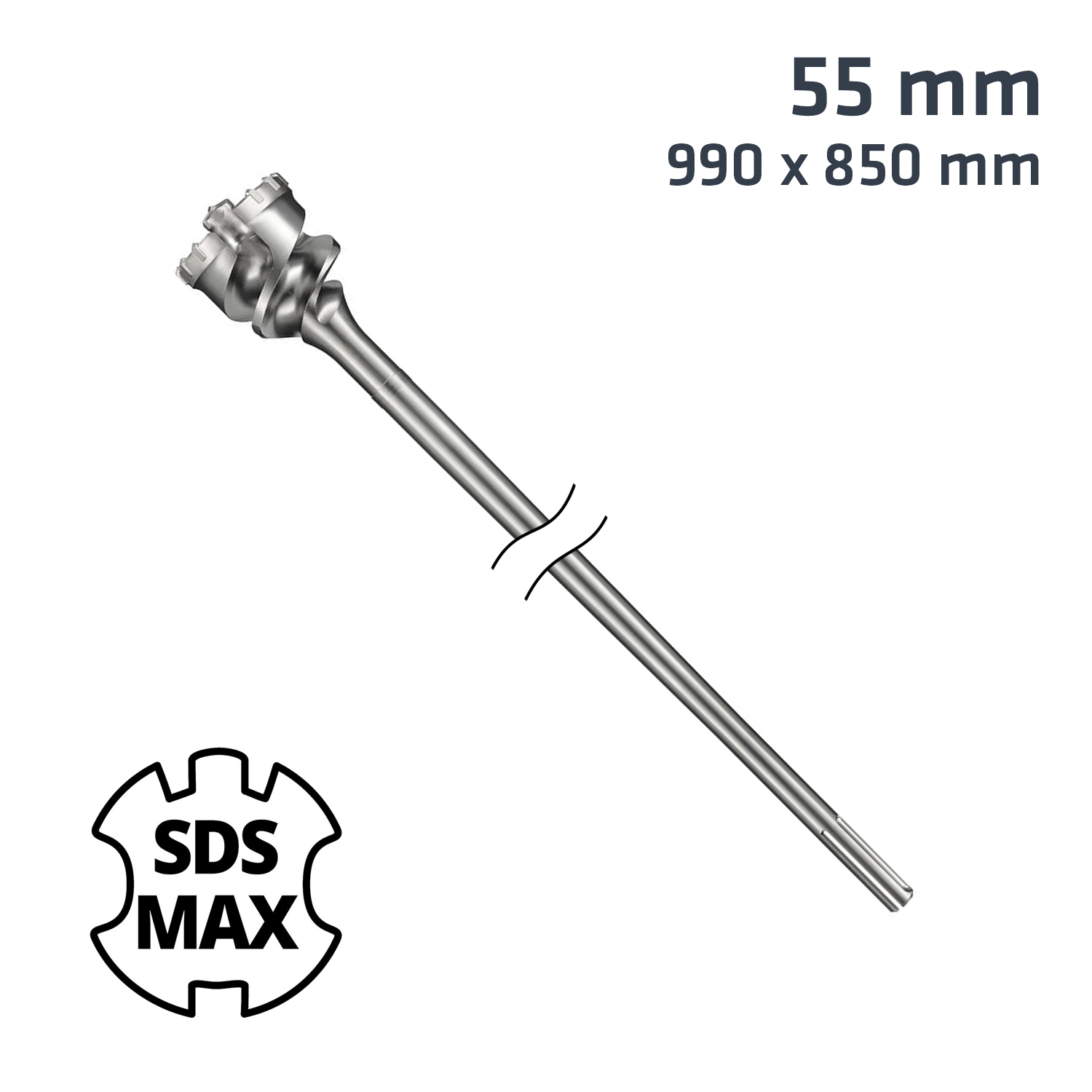 ALPEN - SDS MAX MILL CR 55MM X 990 X 850 BIT ALP886055