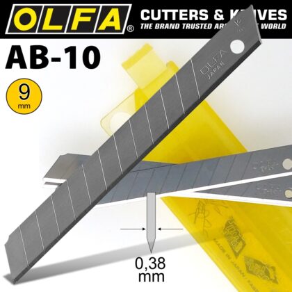 OLFA BLADES AB-10 10/PACK 9MM BLA AB10