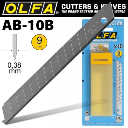 OLFA BLADES AB-10B 10/PACK 9MM BLA AB10B