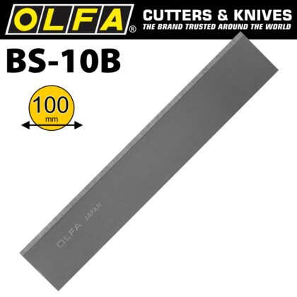 OLFA SCRAPER BLADES X10 FOR BSR200 & BSR300 100MMX0.5MM BLA BS-10B
