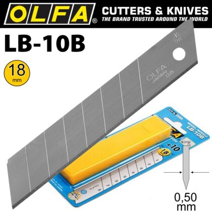OLFA BLADES LB-10B 10/PACK 18MM BLA LB10B
