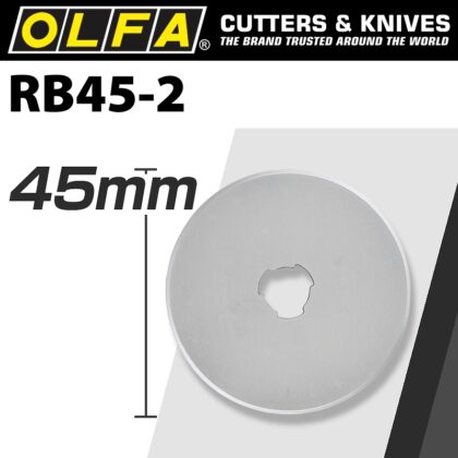 OLFA BLADES ROTARY RB45-2 2/PACK 45MM BLA RB45-2