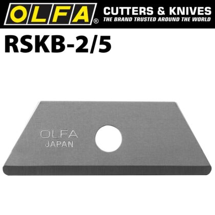 OLFA BLADES FOR SK6 UTC1 5/PK 17.5MM ROUNDED TIP BLADE SK4 BLA RSKB25