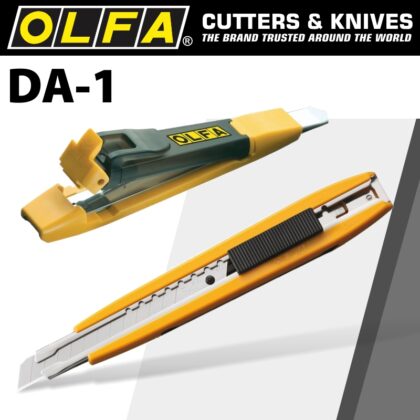 OLFA KNIFE INCOPORATING SNAP OFF BLADE DISPENSER 9MM SNAP OFF CUTTER CTR DA1