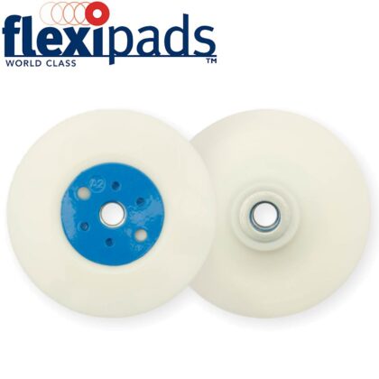 FLEXI PADS - GRINDER PAD & NUT 115MM M14X2MM WHITE - FLEX 20115