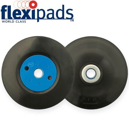 FLEXI PADS - GRINDER PAD & NUT 115MM M14X2MM BLACK - FLEX 20117