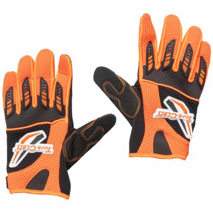 TORK CRAFT - LIMITED EDIT. LARGE RACING GLOVE ORANGE SYN. LEATHER GL122