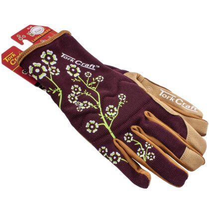 TORK CRAFT - LADIES SLIM FIT SMALL GARDEN GLOVES MAROON GL48