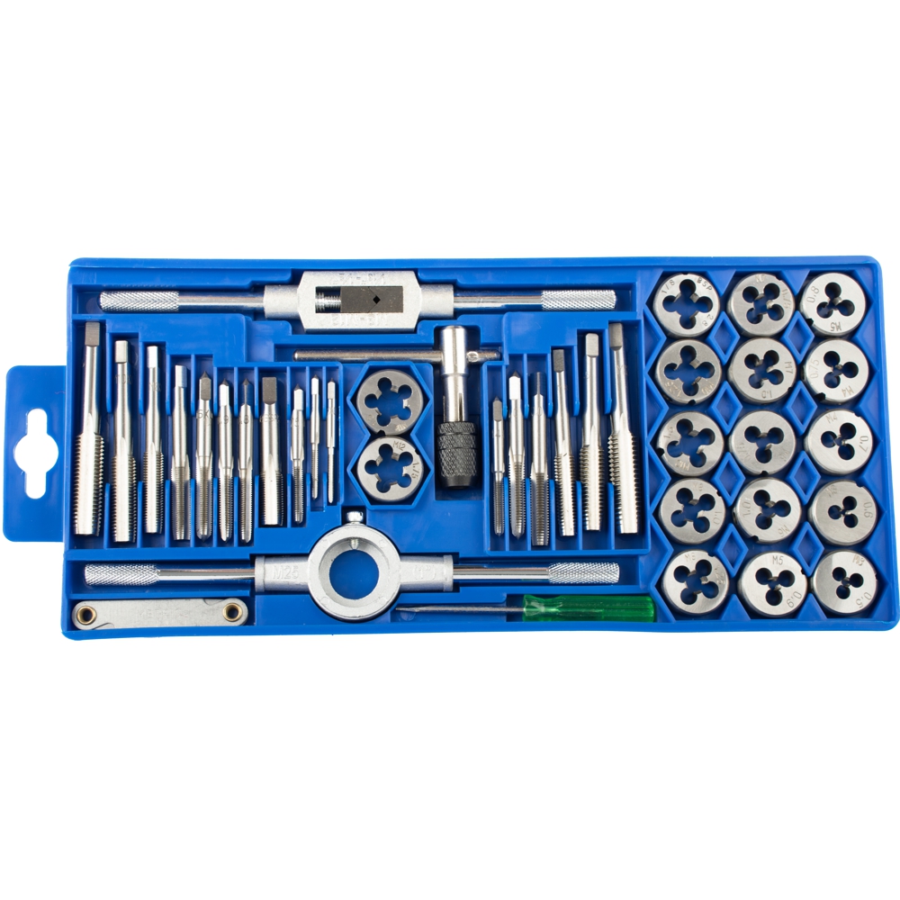 TORK CRAFT - TAP & DIE SET 39PCE IN PLASTIC CASE NR SET39