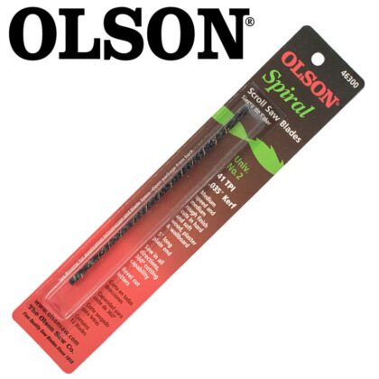 OLSON - SCROLL SAW BL. 5"125MM 41TPI SPIRAL CUT WOOD PLAIN END 6PC SSB46300