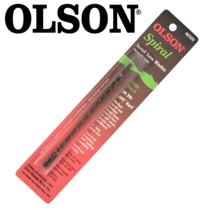 OLSON - SCROLL SAW BL. 5"125MM 36TPI SPIRAL CUT WOOD PLAIN END 6PC SSB46500