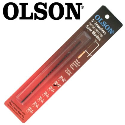 OLSON - JEWELERS METAL PIERCING SAW BLADES 56TPI PLAIN END 6PC SSB47600