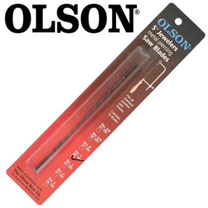 OLSON - JEWELERS METAL PIERCING SAW BLADES 48TPI PLAIN END 6PC SSB47900
