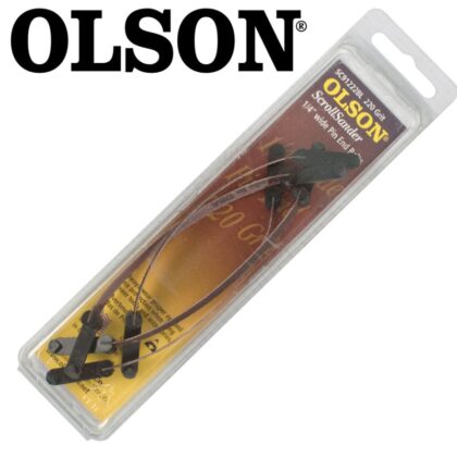 OLSON - SCROLL SAW SANDER 5"125MM X 1/2"80G PIN END 4PC SSB91508BL
