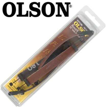 OLSON - SCROLL SAW SANDER 5"125MM X 1/2"180G PIN END 4PC SSB91518BL