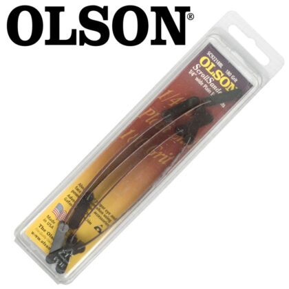 OLSON - SCROLL SAW SANDER 5"125MM X 1/4"180G PLAIN END 4PC SSB92218BL