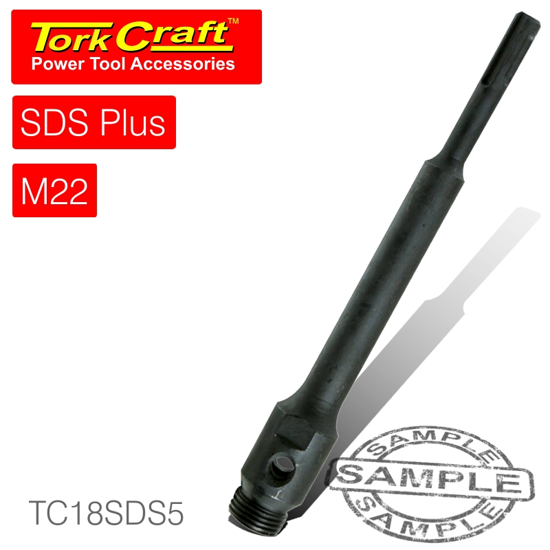 TORK CRAFT - ADAPTOR SDS PLUS 200MMXM22 FOR DIAMOND CORE BITS TC18SDS5