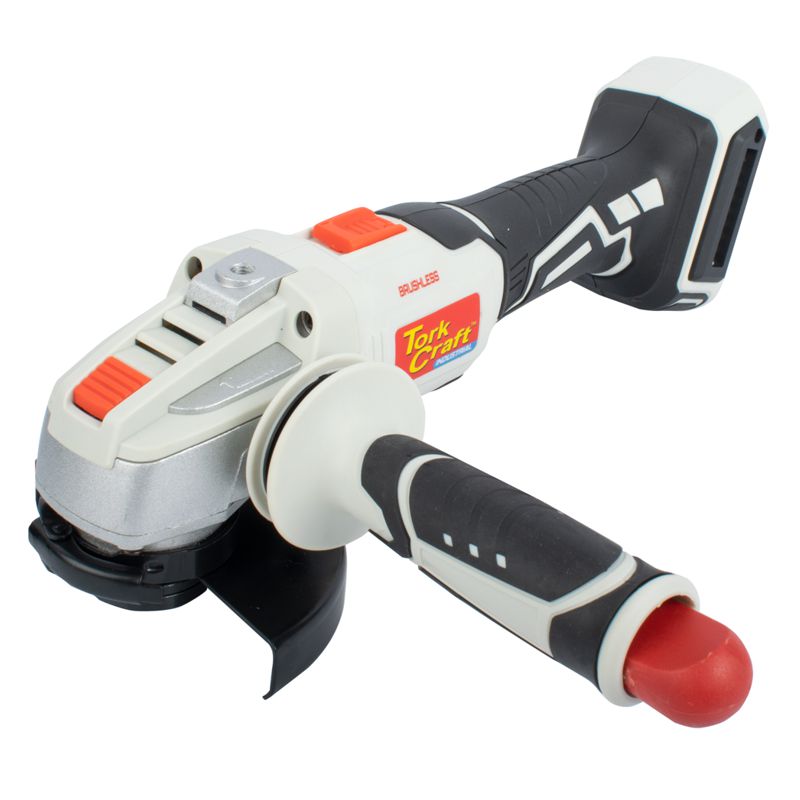 TORK CRAFT - ANGLE GRINDER B/LESS AG115B 20V 115MM 8500 RPM BARE TOOL BMC CASE TC20110