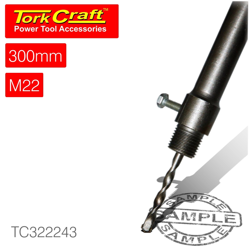 TORK CRAFT - ADAPTOR SDS MAX 300MMXM22 FOR TCT CORE BITS TC322243
