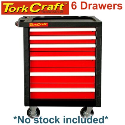 TORK CRAFT - TORK CRAFT 6 DRAWER ROLLER TOOL CABINET ON CASTORS EMPTY TC620040