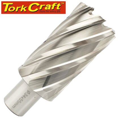 TORK CRAFT - ANNULAR HOLE CUTTER HSS 34 X 55MM BROACH SLUGGER BIT TCAC034-2