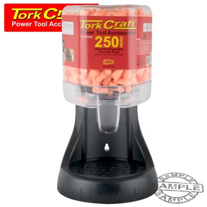 TORK CRAFT - EAR PLUG DISPENSER C/W 250 PAIRS OF EAR PLUGS TCEPD250