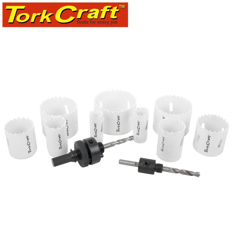 TORK CRAFT - HOLESAW SET 13PC IN CASE BI-METAL TCHSK13J