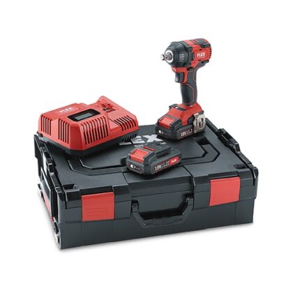 FLEX - 'Cordless brushless impact wrench set c/w 2x 5.0Ah batteries & intelligent charger in a L-BOXX - IW 1/2" 18.0-EC/5.0 Set (2)