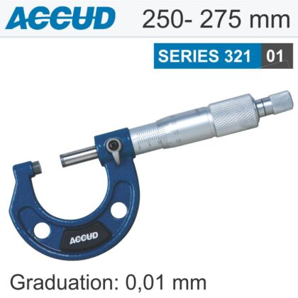 ACCUD - OUTSIDE MICROMETER 250-275MM 0.009MM ACC. 0.01MM GRAD. AC321-011-01