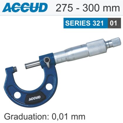 ACCUD - OUTSIDE MICROMETER 275-300MM 0.009MM ACC. 0.01MM GRAD. AC321-012-01