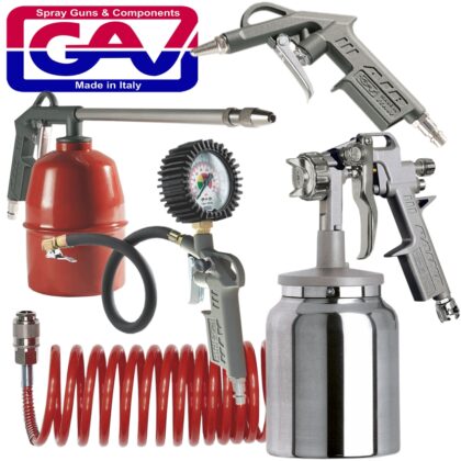 GAV - SPRAY GUN KIT 5PIECE W/162B GAV KIT ITALIA