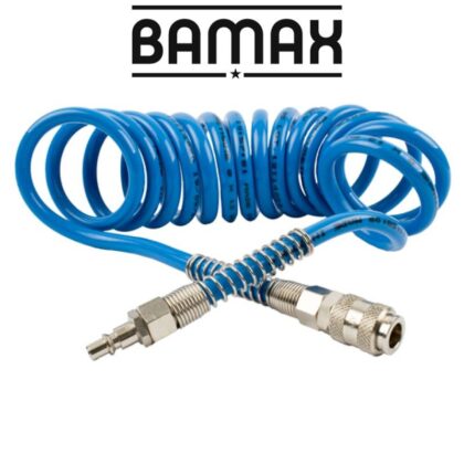 GAV - SPIRAL POLYP HOSE BLUE 8MMX12MMX4M WITH QUICK COUPLERS BX15PU4-8 SPR 0412