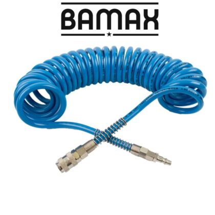 GAV - SPIRAL POLYP HOSE BLUE 8MMX12MMX12M WITH QUICK COUPLERS BX15PU12-8 SPR 1212