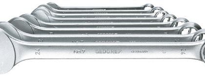 GEDORE - 7/17 M Flat Comb. Spanner Set 609358