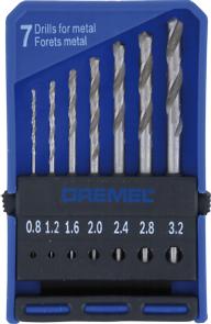 DREMEL - 628 Soft metal Drill bit set (7x) 2615062832