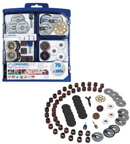 DREMEL - EZ SpeedClic Accessory Set, 70 pcs 2615E725JA