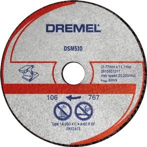 DREMEL - DSM510 metal cutting disc 77mm (carton pack) 2615S510JB