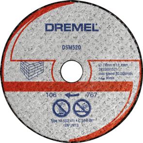 DREMEL - DSM520 masonry cutting disc 77mm (carton pack) 2615S520JB