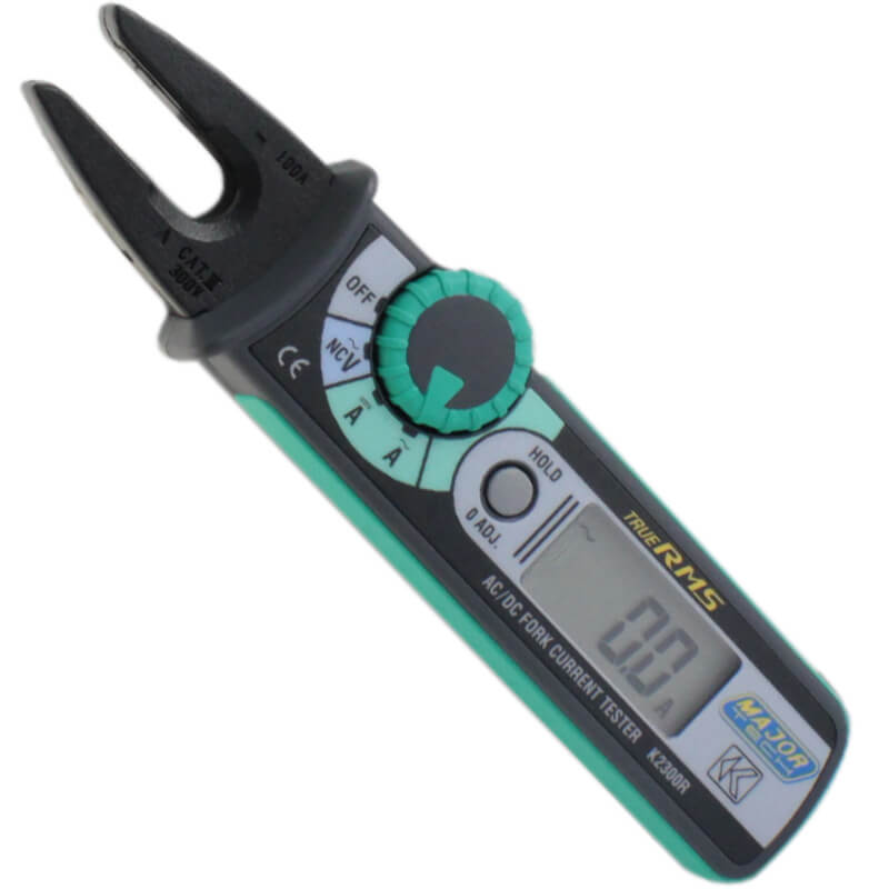 MAJOR-TECH - 100A AC/DC TRMS Open Jaw Clamp Meter, CAT III 300V K2300R
