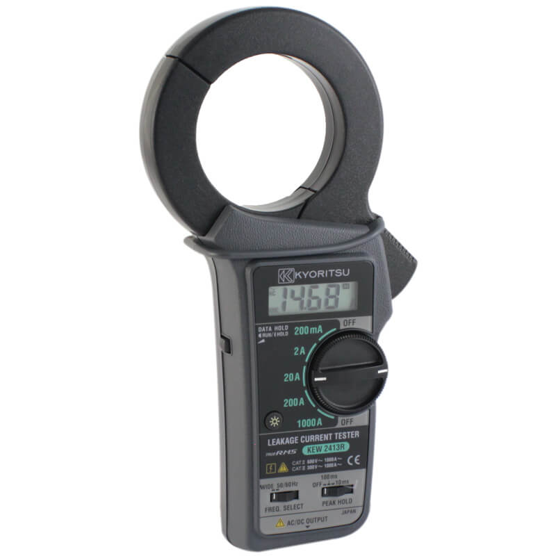 MAJOR-TECH - 100A AC TRMS Leakage Clamp, CAT III 300V K2413R