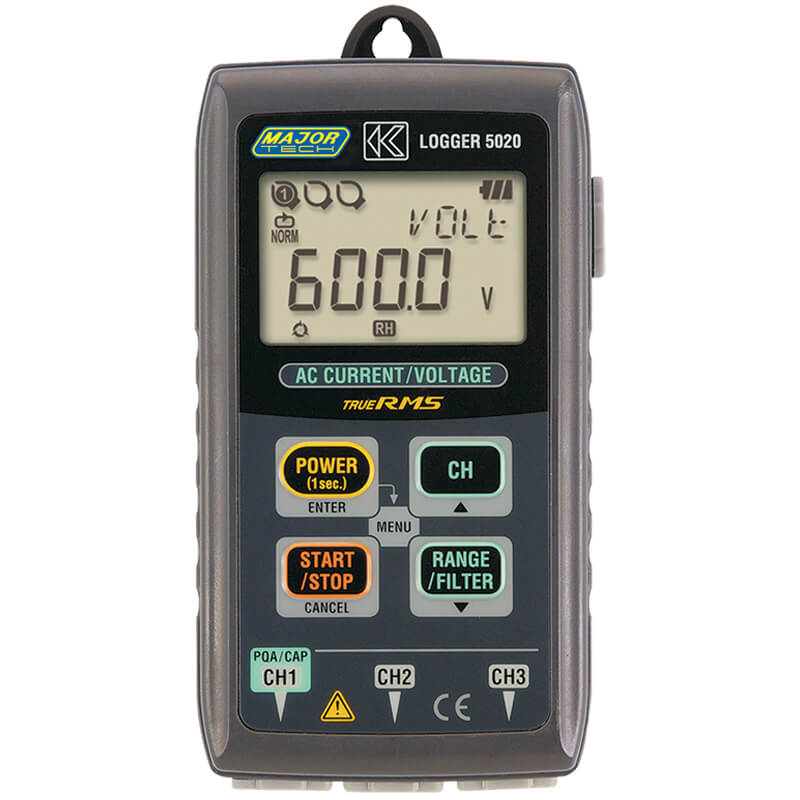 MAJOR-TECH - Leak/Load Current Data Logger, CAT III 300V K5020