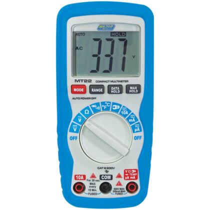 MAJOR-TECH - 1000V AC/DC Compact Multimeter, CAT III 600V MT22